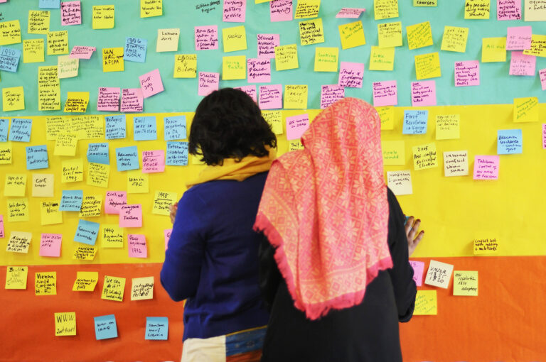 Global Peacebuilder Summit Impressions - board with post-its